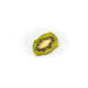 Eine getrocknete Scheibe Kiwi.