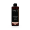 Eine braune Plastik Flasche mit schwarzer Verschlusskappe und hat ein schwarzes Etikett, Gold umrandet der Natürlich Fühlen Kosmetik Mildes Physio-Shampoo.