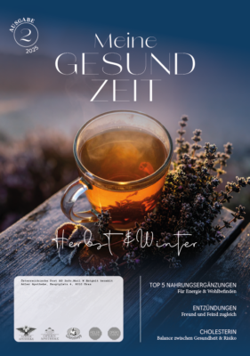 Das Cover der Hauszeitung der Adler Apotheke vom Herbst, Winter 2025.